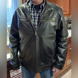 Men's Black Leather Jacket